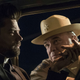 Jesse Custer (Dominic Cooper) and Sheriff Root (W. Earl Brown). Image: Lewis Jacobs/AMC